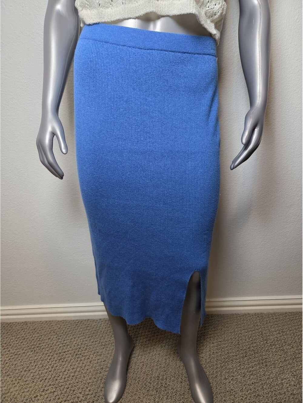 NWT SO Blue Compact Pencil NITTE Skirt Size M